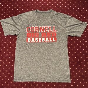 Cornell Big Red Baseball Gray T-Shirt